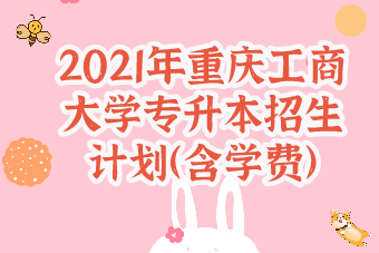 2021年重庆工商大学专升本招生计划（含学费）