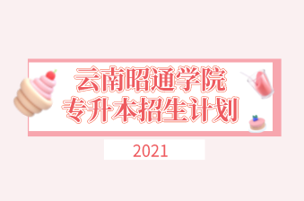 2021年云南昭通学院专升本招生计划汇总表一览
